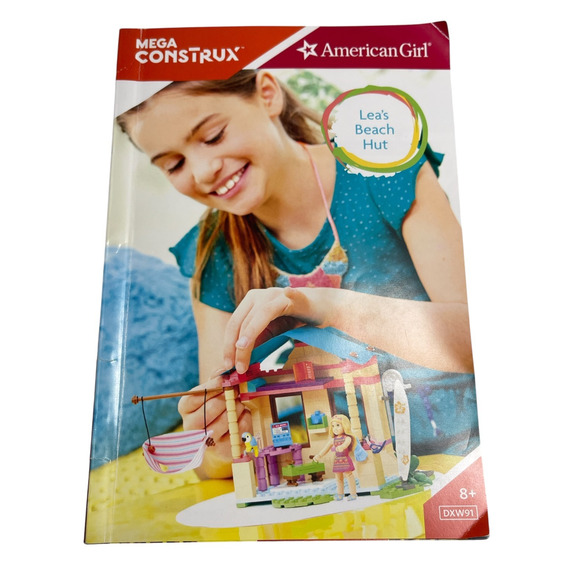 Mega Construx American Girl Instruction Book Manual Only Lea's Beach Hut DXW91 - Picture 1 of 3